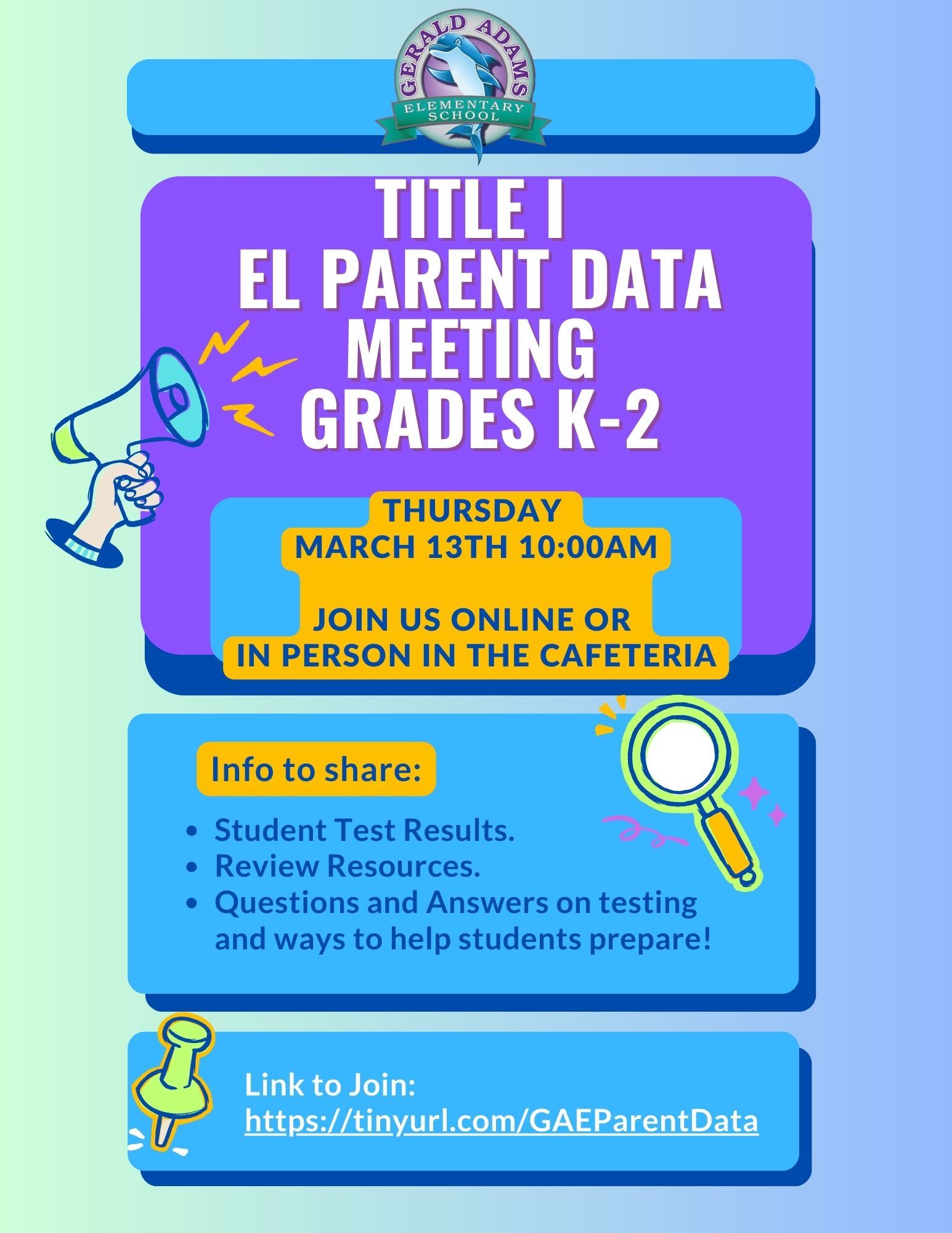  Title I EL Parent Data Meeting K-2